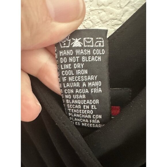 Scarlett Empire Waist Dress Size 14 Black Rhinestone‎ Trim Cocktail Whimsygoth - Picture 6 of 7